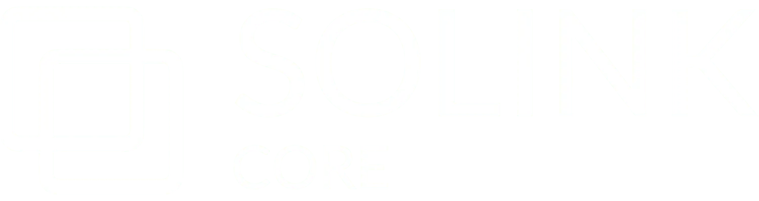 SOLINK project photograph: solink core white logo