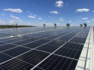 Image of solar panels on a roof top